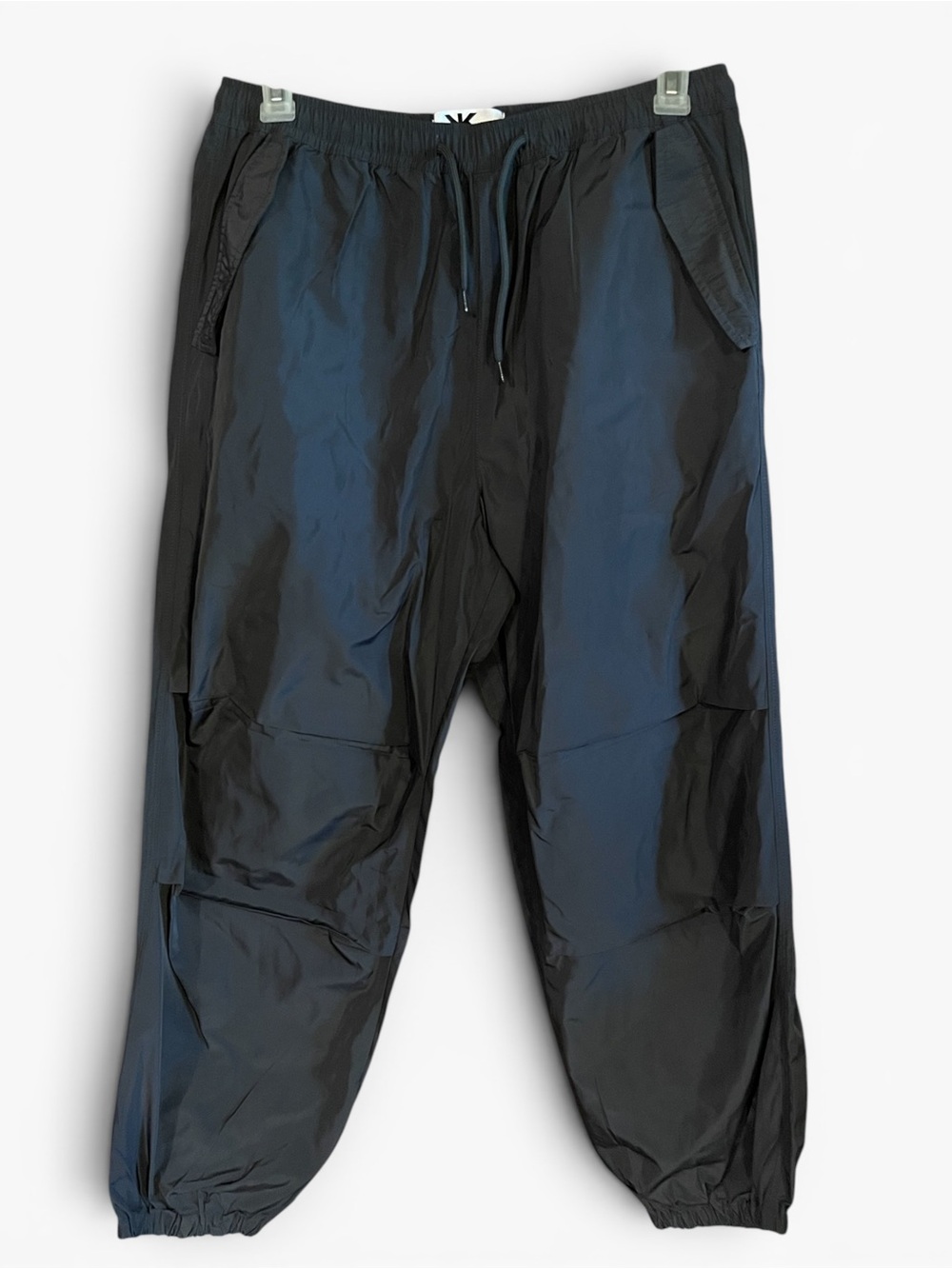 Kook N Keech Mens 36 Dark Gray Wind Suit Track Pants Elastic Jogger Active